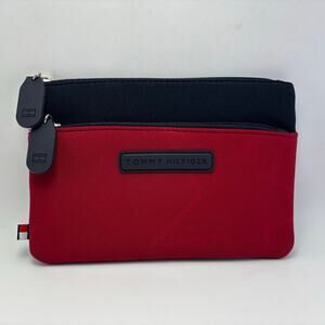 TOMMY HILFIGER Red/Blue Small Pouch with Star Design